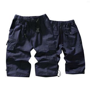 Pantalons pour hommes Mens Fashion Casual Multi Pocket Zipper Buckle Cargo Outdoor Shorts Outillage Fille Pantoufles Pour Femmes