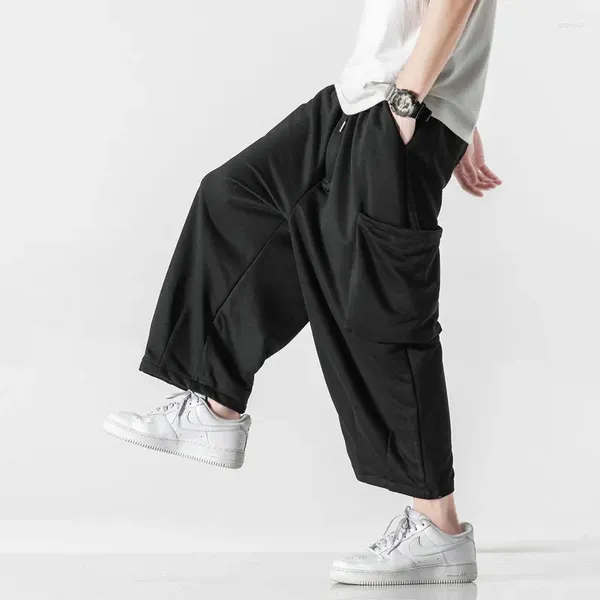 Pantalones para hombres Harem Color sólido Baggy Hombre Pantalones Harajuku Estilo Streetwear Casual Hombres Tamaños grandes Masculino 2023 Moda