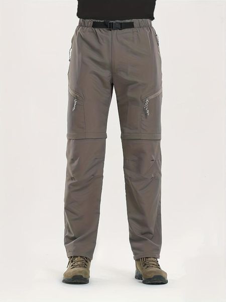 Pantalones para hombre Pantalones ligeros convertibles de secado rápido con bolsillo con múltiples solapas para senderismo para hombre