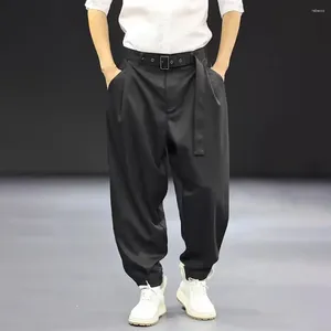 Pantalons pour hommes Hommes Japonais Costume décontracté Leggings 2024 Mode sans genre Rétro Polyvalent Lâche Confortable Couleur Solide Unisexe