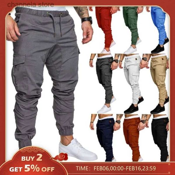 Pantalones para hombres Jeans para hombre Atlético Verano Selección de color de varios tamaños Ropa de trabajo Secado rápido Correr Nueva carga Pantalones tácticos con múltiples bolsillos T240227