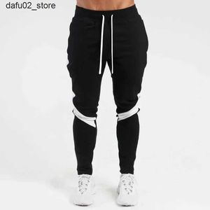 Heren broek heren jogger casual broek fitness heren sportkleding sportkleding bodem strakke broek broek broek broek zwarte gym jogger track broek Q240417