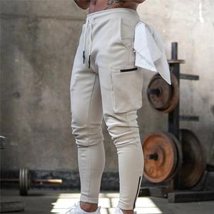 Pantalons pour hommes Hommes Jogger Pnats Pantalons de survêtement Homme Gyms Entraînement Fiess Coton Pantalon Mâle Casual Mode Skinny Track Zipper Design