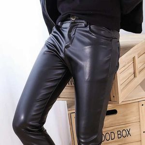 Pantalon masculin pantalon en cuir masculin pour hommes