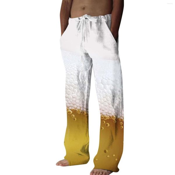 Pantalon masculin pour hommes pour hommes en lin