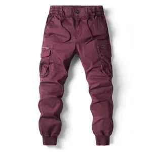 Pantalons d'hommes hommes hommes jogging coton cargo pleine longueur militaire streetwear travail tactique survêtement pantalon