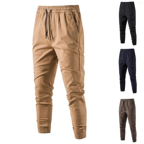 Pantalons pour hommes Mens Multi Pocket Work Loose Sports de plein air Casual Capris House Sock Flat Front