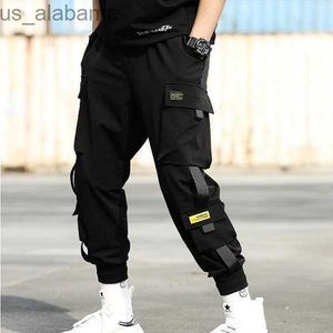 Pantalons pour hommes Hommes Multi Poches Cargo Sarouel Mâle Joggers Pantalon Mode Harajuku Hommes 240308