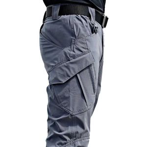 Pantalons masculins pour hommes extérieurs hors route pantalon de la ville élastique multi-randonnée Nouveau pantalon de travail militaire décontracté plus imperméable 6xll2403