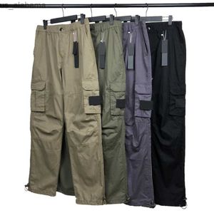 Pantalons pour hommes Pantalons pour hommes Designers Pantalons Patchs Hommes Zipper Track Pant Coton Cargo Pantalon Bib Global Sport Homme 240308