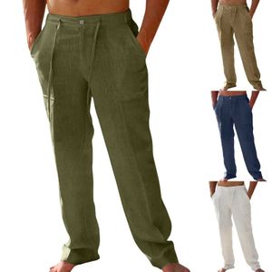 Pantalon masculin pantalon pour hommes printemps / été décontracté en couleur en couleur en couleur pantalon lâche à la mode