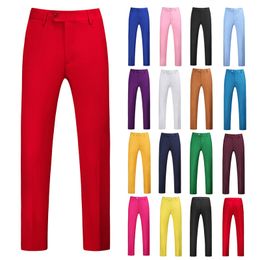 Pantalones de hombre Color puro Sastrería Ocupación de negocios Vestido ajustado Pantalones de oficina Hombre Traje formal Casual para hombres 230630