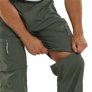 Pantalones de hombre para hombre de secado rápido al aire libre táctico impermeable extraíble deporte de senderismo pantalones transpirables Camping Trekking pantalones cortos