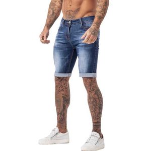 Pantalons pour hommes shorts pour hommes sommmer shorts de fitness élastiques à la taille élastique des jeans d'été déchirés pour hommes Streetwear décontracté Drophippeu Size DK09 J240510