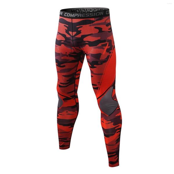 Pantalones para hombres Ejercicio simple para hombre Correr apretado Estiramiento Baloncesto Base Entrenamiento Fitness