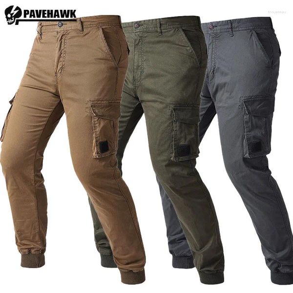 Pantalones masculinos hombre deportes carga japonesa elasticidad casual múltiples pantalones pantalones multicolor de desgaste senderismo al aire libre