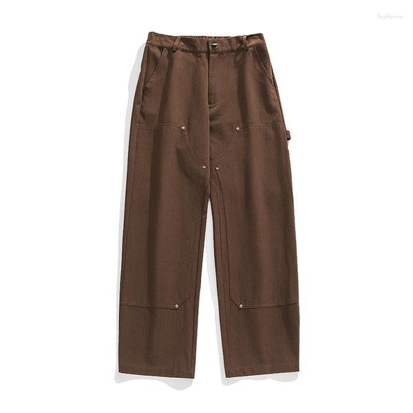 Pantalon homme printemps automne 2023 décontracté Cargo coton pantalon ample coréen hommes Vintage Streetwear