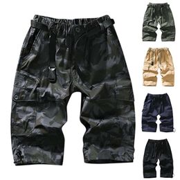 Pantalons pour hommes Hommes Mode d'été Cargo Jambe droite Shorts amples Pantoufles de plage Chaussettes pour filles Pantalons à plis cousus