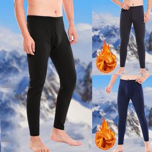 Pantalons pour hommes Super épais thermique H pantalon en laine de coton à fond unique tenues d'entraînement en flanelle froide vêtements de sport surdimensionnés