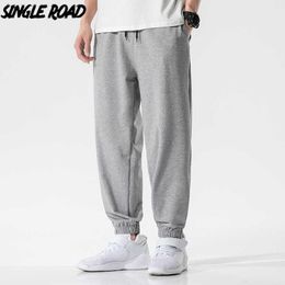 Pantalons pour hommes Pantalons de survêtement pour hommes Hommes Basic Blank Solid Baggy Joggers Pantalons de sport en cours d'exécution Pantalons de jogging gris décontractés pour hommes Z0306