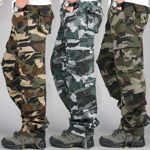 Herenbroeken Heren Tactische camouflage jas van hoge kwaliteit katoenen multi-pocket heren sporttraining casual werk broek2405