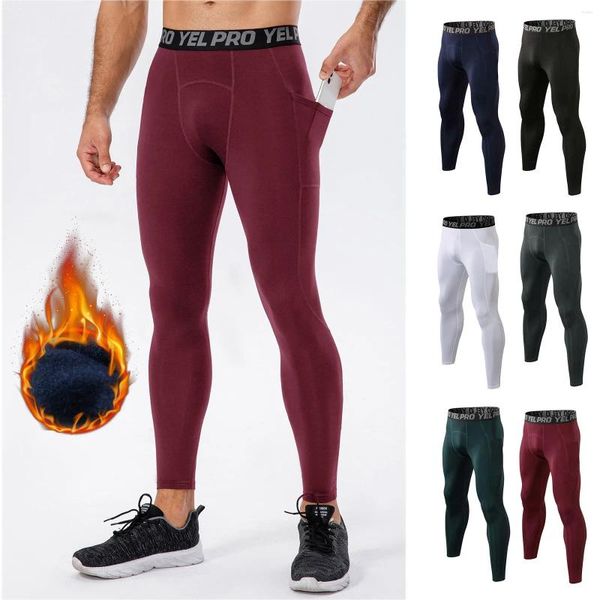 Pantalons pour hommes Mens serré Fitness Running Stretch Bottoms Pantalon d'entraînement de base Exercice Casual Joggers Élastique Classique Mâle Pantalones