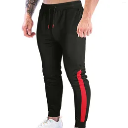 Pantalon pour hommes, taille moyenne, coupe athlétique avec poches, Yoga, jogging décontracté, pantalon de survêtement Slim