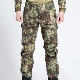 Pantalons pour hommes Camouflage militaire tactique multi-poches Cargo hommes armée Anti-déchirure Swat Combat respirant décontracté