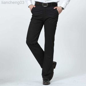 Herenbroek MRMT 2023 Brandhoenen broek 100% katoenen hoge taille rechte mannen broek Blacks losse broek voor mannelijke casual broek man Pant W0411