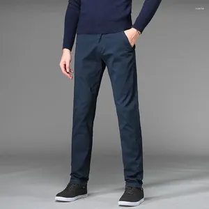 Pantalones para hombres MRMT 2024 Marca Pantalones de otoño Tallas grandes Casual Suelto Joven para hombre Pantalón elástico de color sólido
