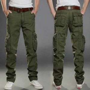 Pantalon masculin multi-poche pantalon décontracté joggers tactiques pantalons cargo extérieur randonnée sweat-shirt sweatshirt masculin hip hop j240507