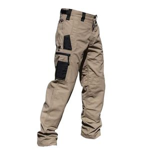 Pantalon masculin multi-poche pour hommes militaires pantalon tactique décontracté pantalon cargo extérieur voyageur