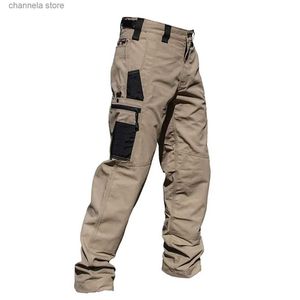 Pantalons pour hommes Pantalons décontractés tactiques militaires multi-poches pour hommes pantalons de Combat Cargo pantalons de randonnée en plein air salopette d'entraînement résistante à l'usure T240227