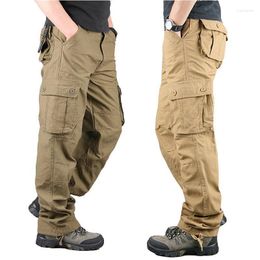 Pantalons pour hommes salopette multi-poches coupe ample vêtements utilitaires combinaison camouflée en plein air sport Cargo travail pantalon militaire