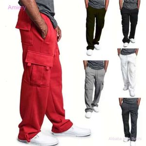 Mannen Broek Multi Pocket Plus Size 3xl 4xl Jeans Voor Heren Casual Elastische Joggingbroek Broek Overalls Cargo Broek Voor man
