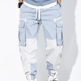 Pantalon Homme Multi Poches Cargo Harem Hip Hop Casual Homme Joggers Pantalon Mode Harajuku Hipster Streetwear