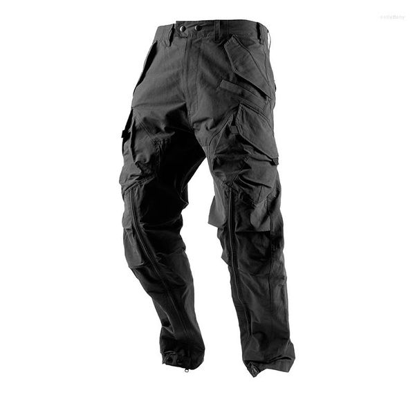 Pantalones de hombre Multi-zip Cargo Hombres Militar Multi-bolsillo SWAT Combat Pantalones Hombre Exterior Impermeable Resistente al desgaste Bomber Tactical Pant