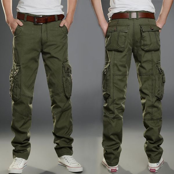 Pantalons pour hommes MultiPocket Casual Military Tactical Joggers Cargo Outdoor Randonnée Trekking Sweat Hip Hop Bottom jiijh 230320