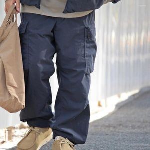 Pantalon pour hommes Nanamica Casual Japonais Automne Vintage Multi Poche Style Militaire Lâche Femme Taille Élastique Cordon Legging