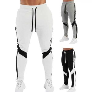 Pantalon masculin nouvel homme automne et hiver décontracté couleur assortir des vêtements de mode Pantalon de fitness de sport randonnée gymnase Q240429