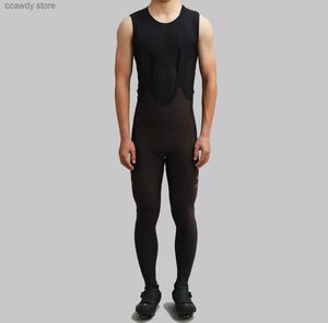 Pantalon masculin New Pro Winter Thermal Bib Italie Fece Fece Dwr Water Repoulnt Elastic Pad pendant 6 heures H240407