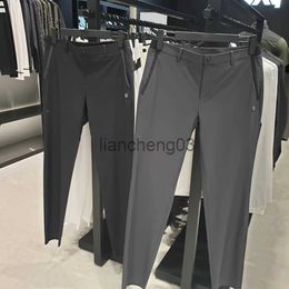 Herenbroeken Nieuwe lente herfst golf lange broek voor heren heren golfbroek stretch slim fit recht beperkt ontwerp schedel mode golfbroek J231023