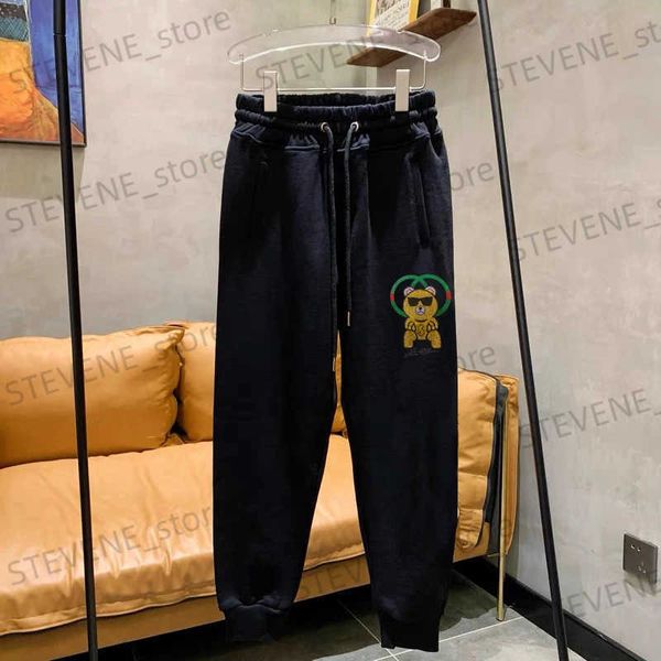 Pantalones para hombres Nuevo estilo Tendencia Simple Otoño Invierno Impreso Hot Rhinestone Leggings Pantalones Pantalones masculinos delgados Pantalones casuales Hombres Pantalones de chándal T231121