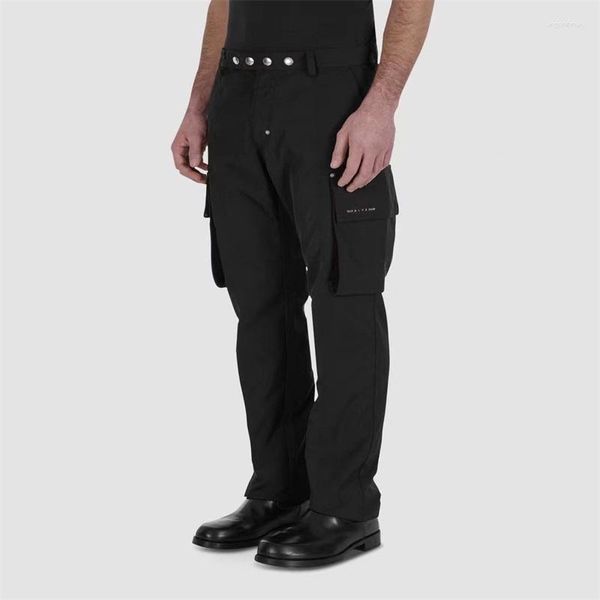 Pantalons pour hommes Niche Trendy ALYX Vêtements de travail Poche Boucle en métal Fonctionnel Casual pour hommes et femmes