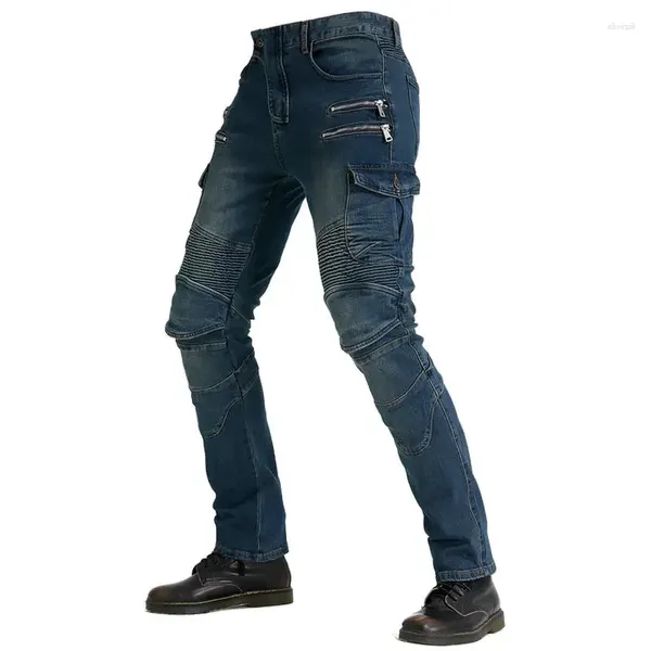 Pantalon masculin de.Studios en gros de travail de poche jeans de moto