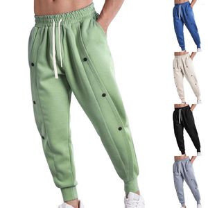 Pantalon pour hommes, loisirs de plein air, sport, bouton, décontracté et sanitaire