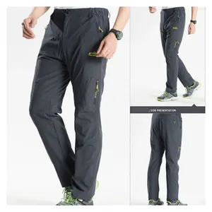 Pantalon pour hommes Séchage rapide pour les sports légers et minces Spring Automne Randonnée Elastique décontractée