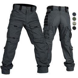 Pantalones de hombre Pantalones tácticos al aire libre Pantalones de entrenamiento de combate con múltiples bolsillos para hombres Pantalones de carga de campo militar transpirable Ripstop Primavera Otoño 230504