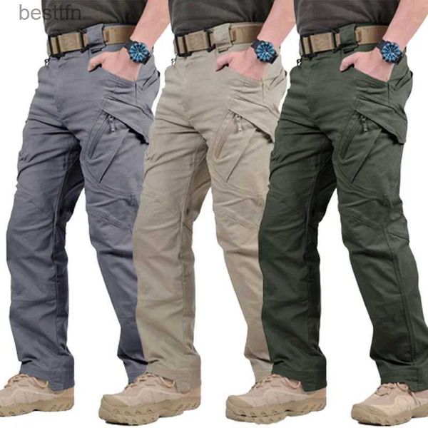 Pantalon pour hommes pantalon tactique extérieur lti poche de combat pantalon de combat confortable imperméable de cargaisons militaires de champ militaire de terrain 231212