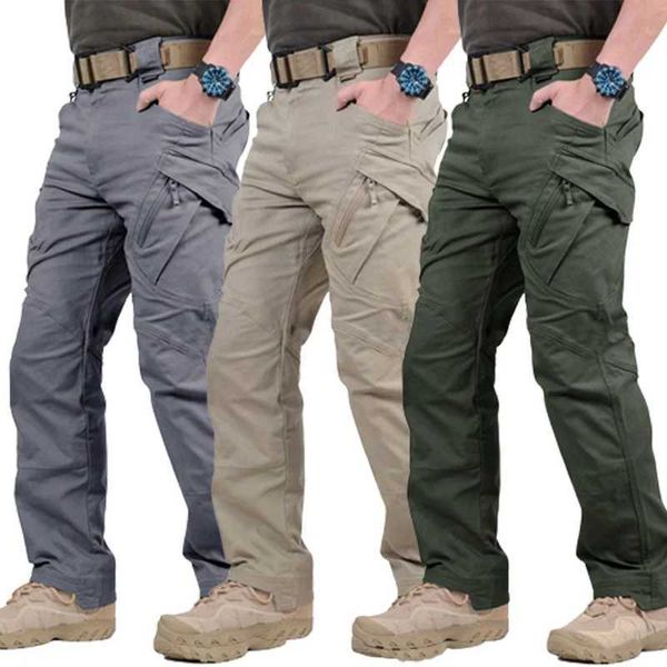 Pantalons pour hommes Pantalons tactiques d'extérieur Pantalons d'entraînement de combat multi-poches pour hommes Pantalons cargo militaires confortables et respirants imperméables